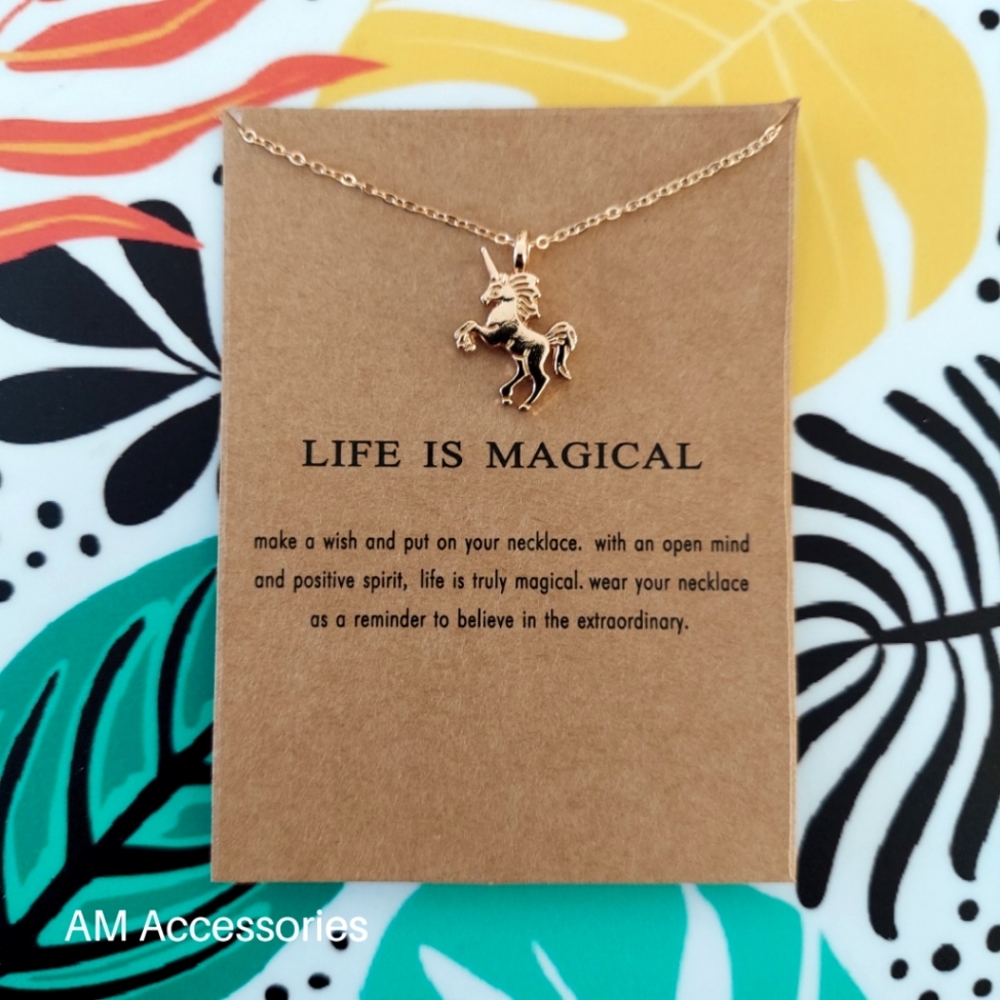 Make A Wish Intention Necklace - Life Is Magical